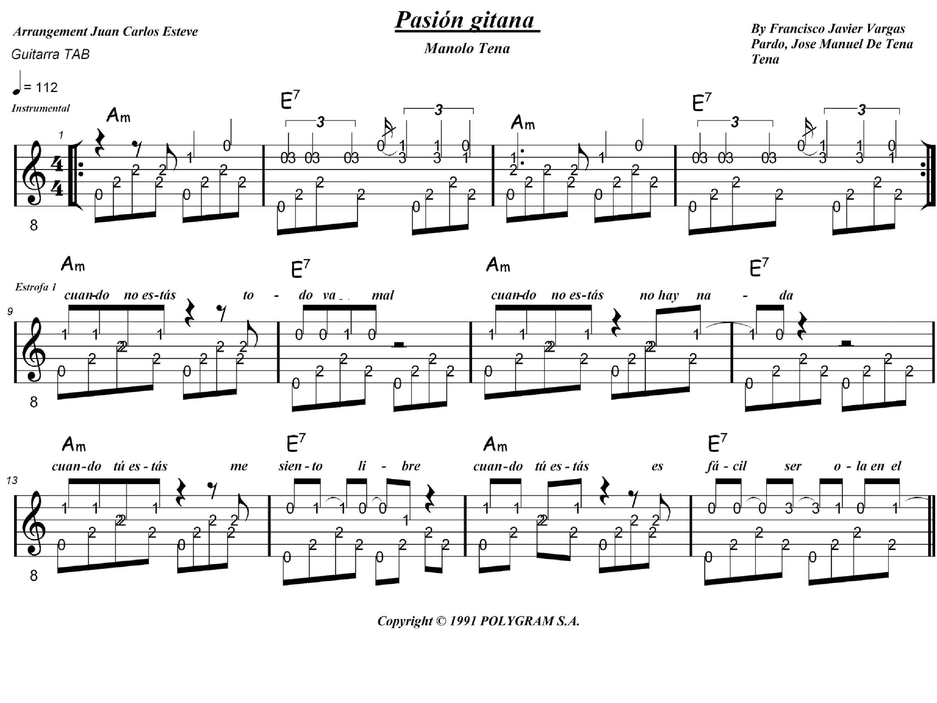 Sangre Espanola (arr. juan carlos esteve / Gran Coda)