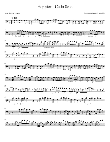 Happier (arr. Jarett LeVan)