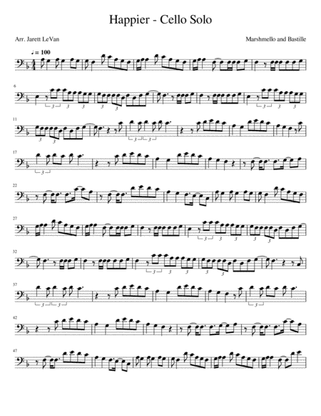 Happier (arr. Jarett LeVan)