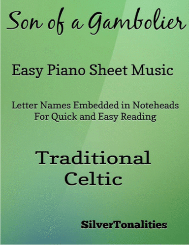 Son of a Gambolier Easy Piano Sheet Music (arr. SilverTonalities)