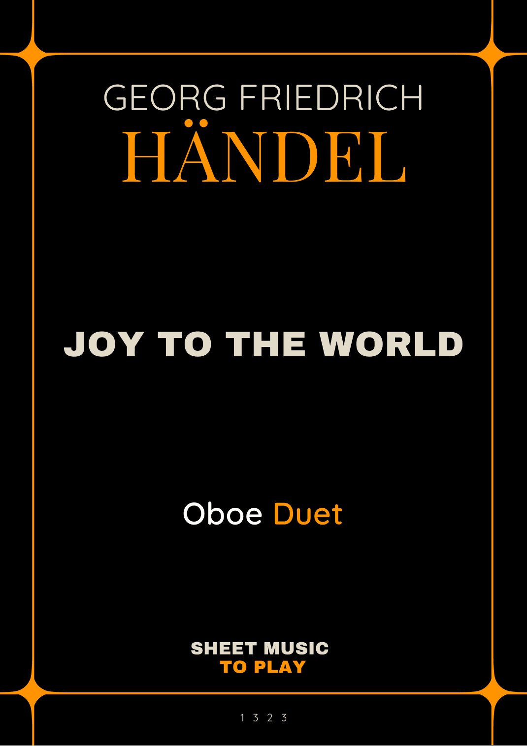 Joy To The World - Oboe Duet (Full Score and Parts) (arr. César Madeira)