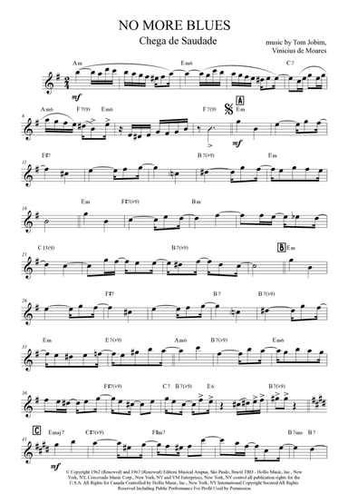 Chega De Saudade (no More Blues) (arr. Anderson Quevedo)