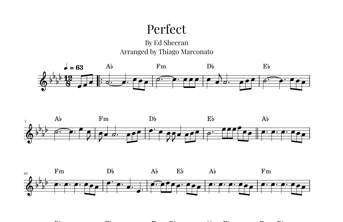 Perfect (arr. Thiago Marconato)