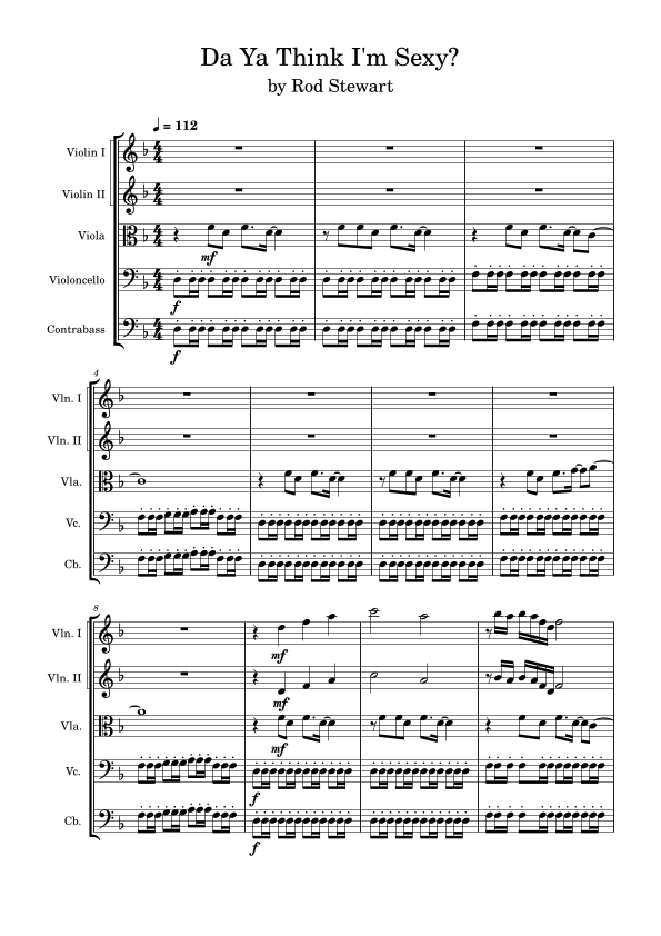 Da Ya Think I'm Sexy (arr. Anya Alston)