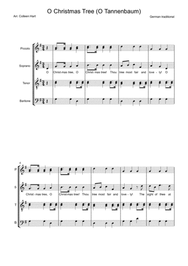 O Christmas Tree (O Tannenbaum) arr. Colleen Hart (arr. Colleen Hart)