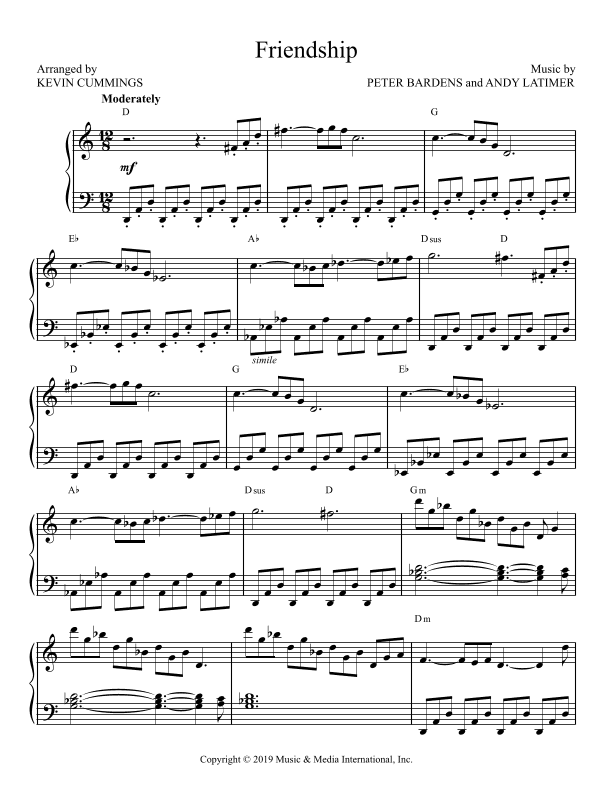 Friendship (arr. Kevin Cummings)