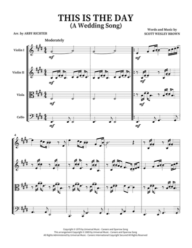 This Is The Day (a Wedding Song) (arr. Arby Richter)