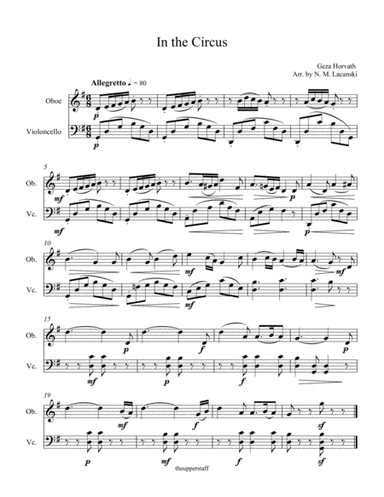 In the Circus (arr. Nick Lacanski)