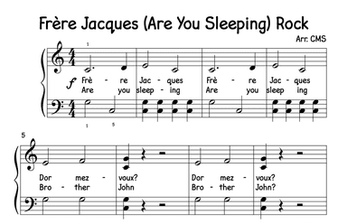Frere Jacques (Are You Sleeping) Rock (arr. CMS)