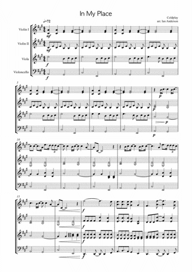 In My Place (arr. Ian Anderson)