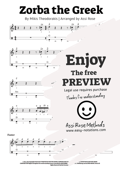 Theme From "zorba The Greek" (arr. Assi Rose)