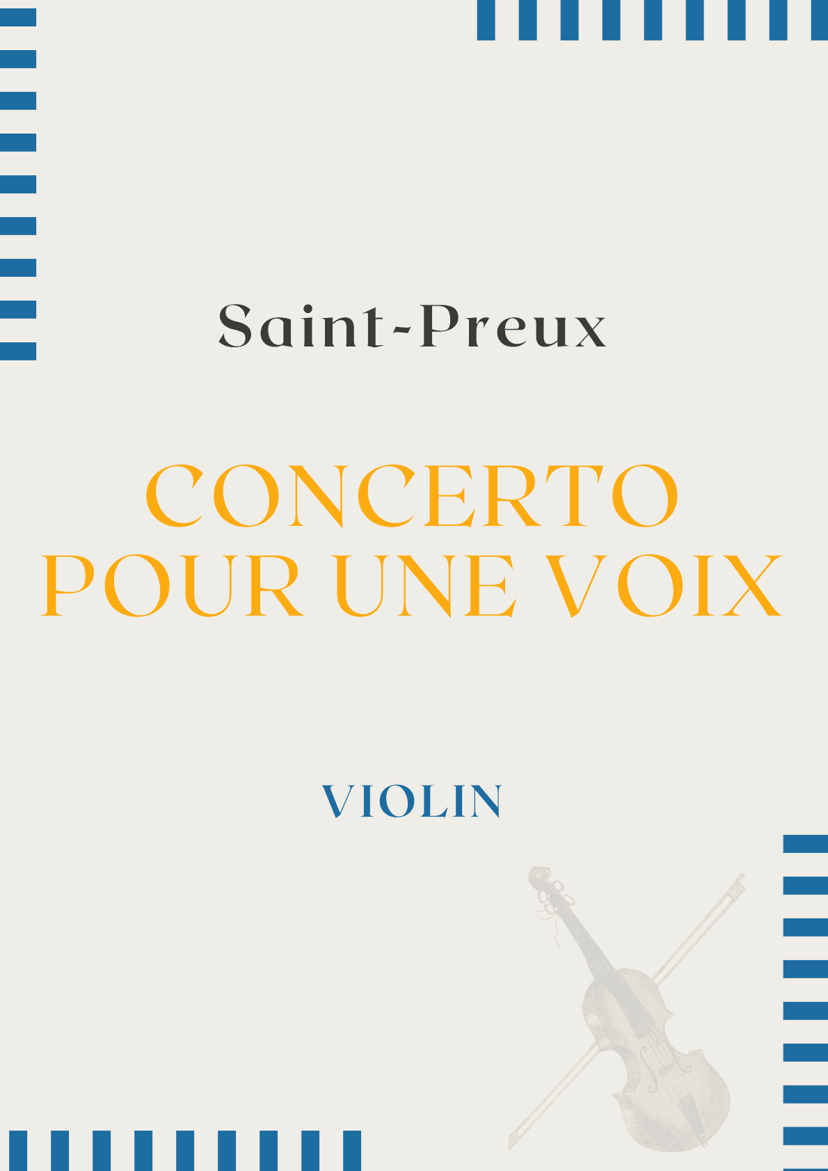 Concerto Pour Une Voix (arr. Leo Silva)