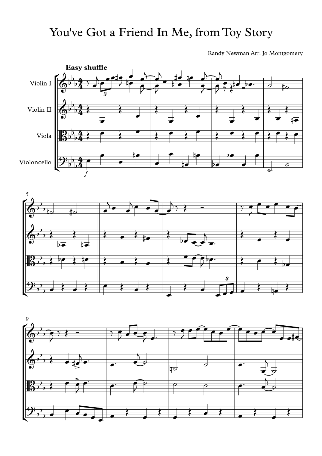 You've Got A Friend In Me (arr. Jo Montgomery)