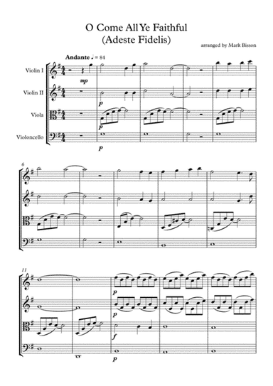 O Come All Ye Faithful (Adeste Fidelis) (arr. Mark Bisson)