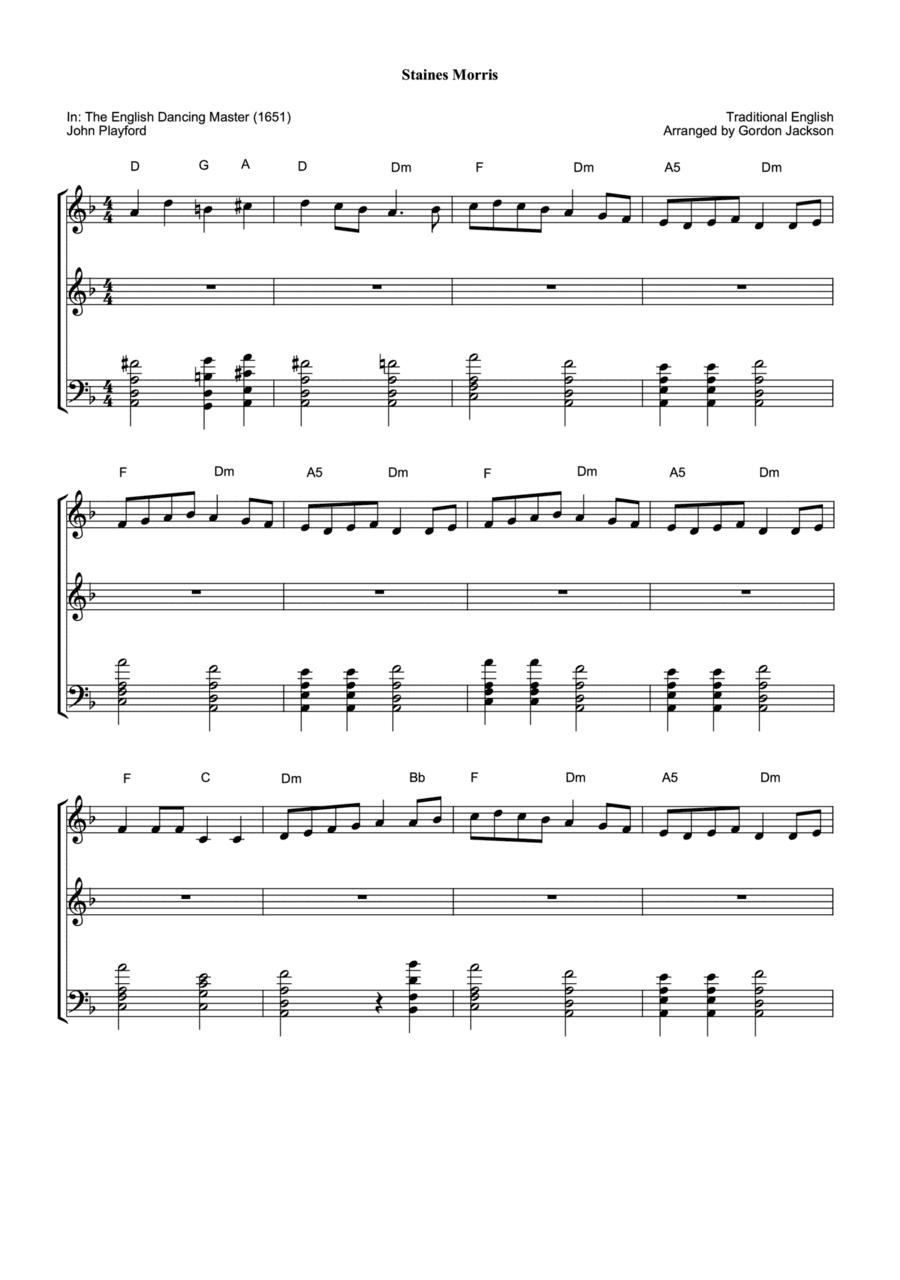 Staines Morris (arr. Gordon Jackson)