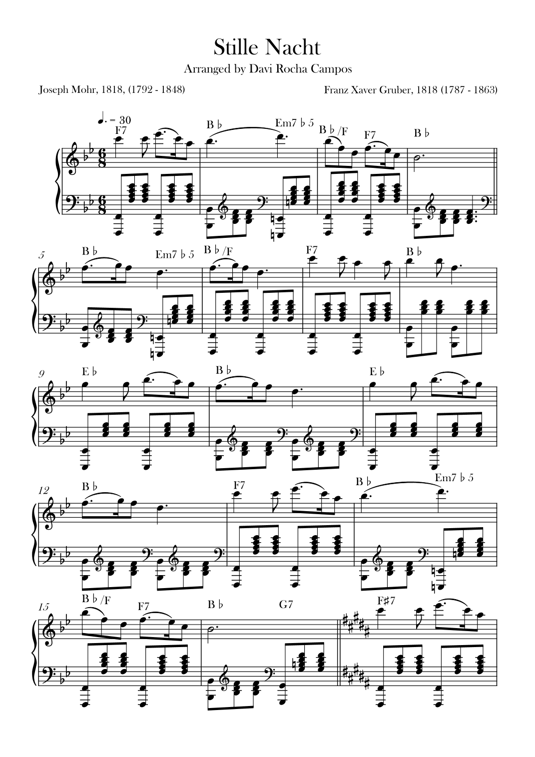 Stille Nacht (arr. Davi Rocha Campos)