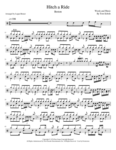 Hitch A Ride (arr. Logan Bruner)