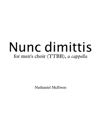 Nunc dimittis
