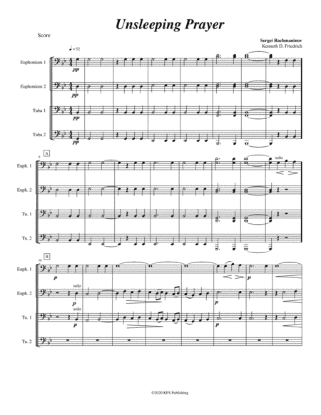 Unsleeping Prayer (arr. Kenneth D. Friedrich)