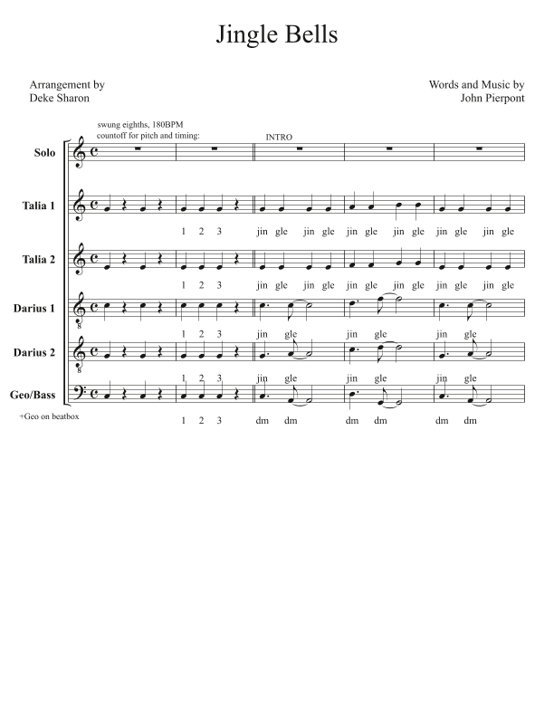 Jingle Bells (arr. Deke Sharon)