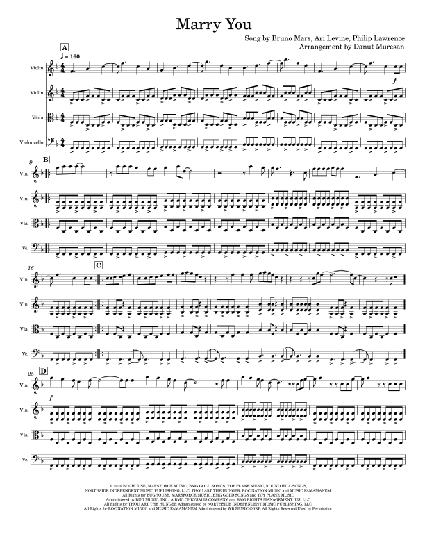 Marry You (arr. Danut Muresan)