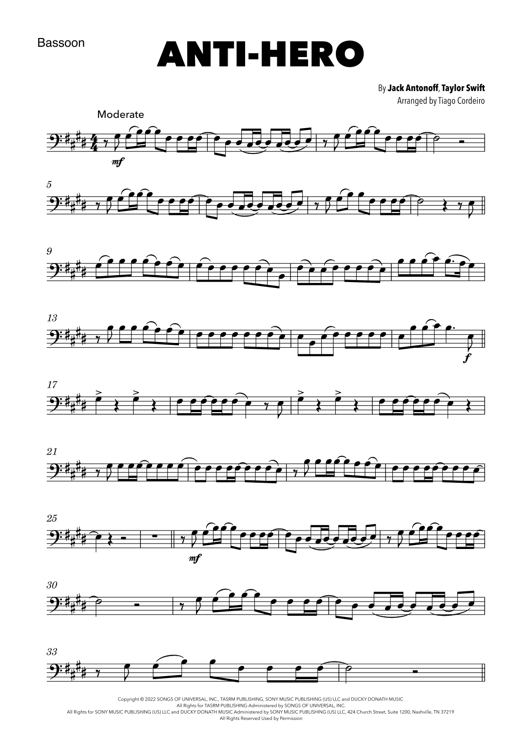 Anti-hero (arr. Tiago Cordeiro)