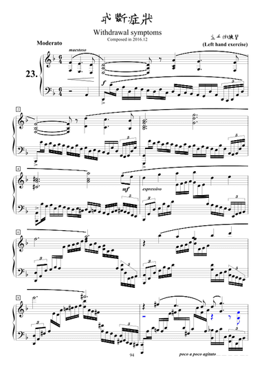 Concert etudes no.23-Withdrawal symptoms(d minor)