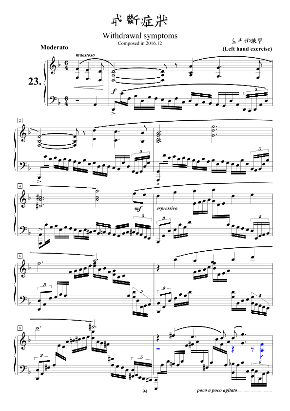 Concert etudes no.23-Withdrawal symptoms(d minor)