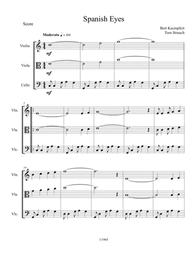Spanish Eyes (arr. Tom Strauch)