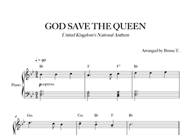 God Save The Queen (UK National Anthem) (arr. Bruna T.)