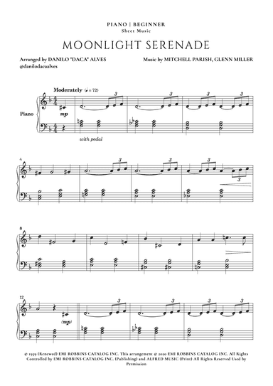 Moonlight Serenade (arr. Danilo "Daca" Alves)