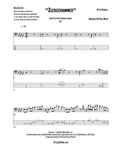 Sledgehammer (arr. P Welsh)