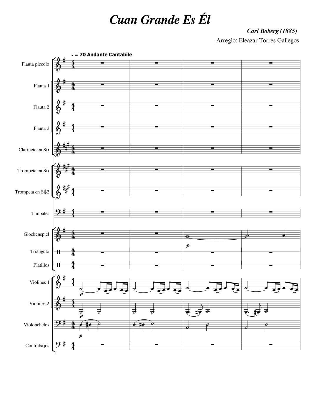 How Great Thou Art / Cuan Grande es Él (arr. Eleazar Torres Gallegos)