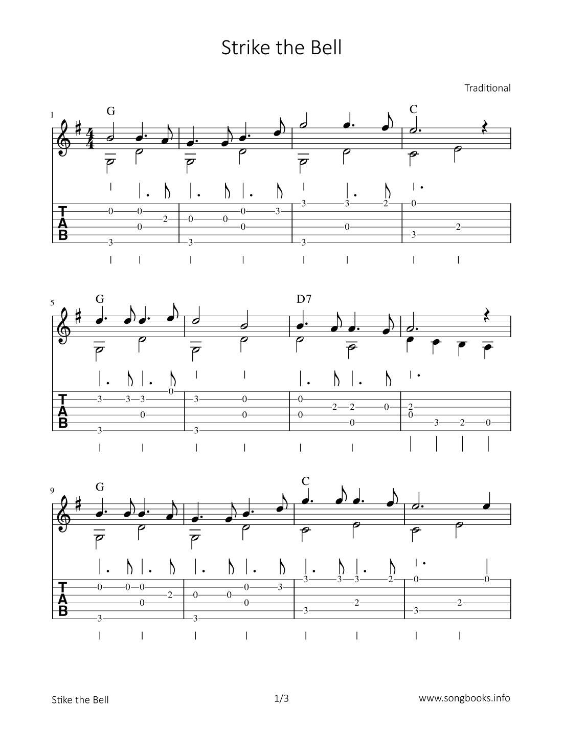 Strike the Bell (arr. Bettina Schipp)