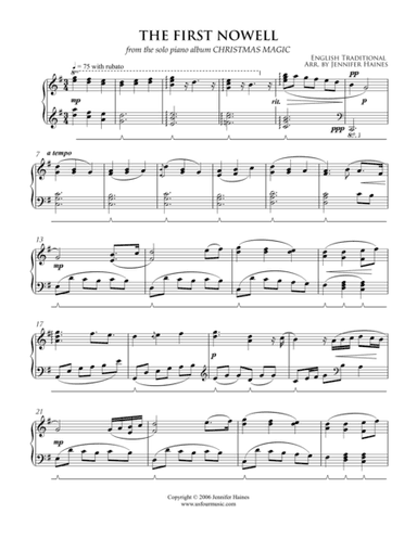 The First Nowell (arr. Jennifer Haines)