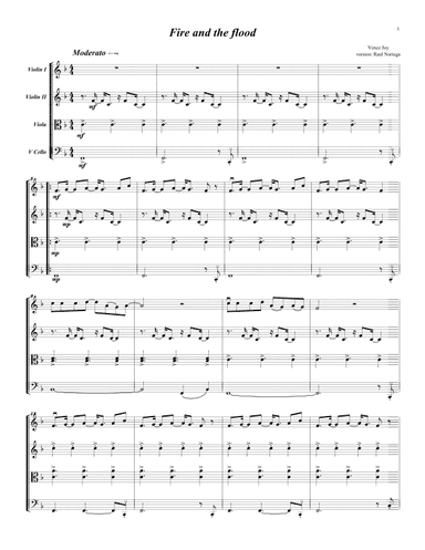 Fire And The Flood (arr. RAUL NORIEGA)