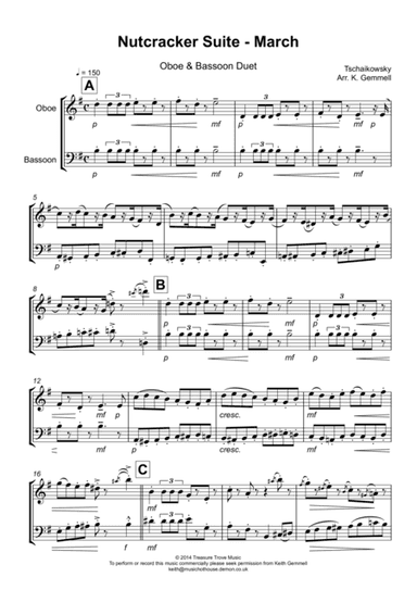 Nutcracker Suite - March: Oboe & Bassoon Duet (arr. Keith Gemmell)