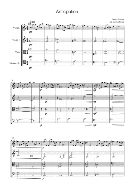 Anticipation (arr. Ian Anderson)