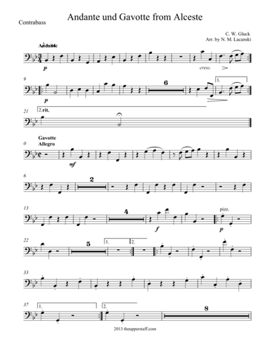 Andante and Gavotte from Alceste (arr. Nick Lacanski)