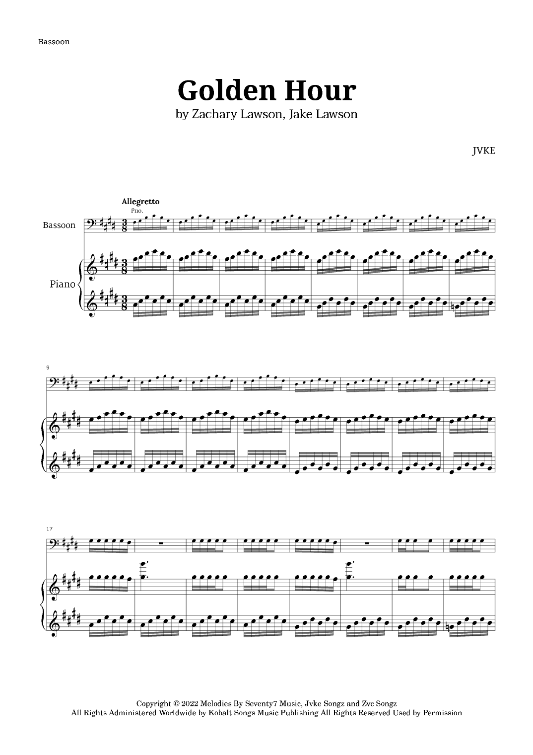 Golden Hour (arr. Langanho)