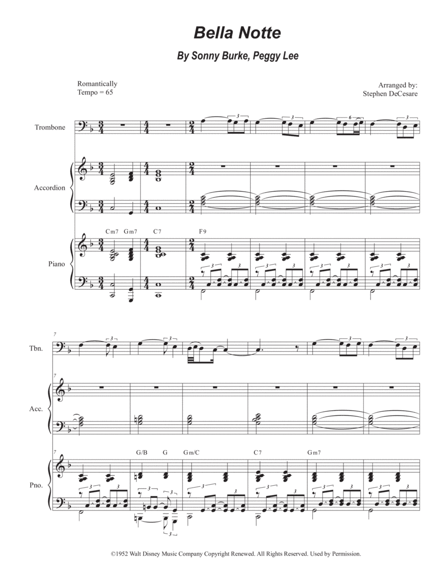 Bella Notte (arr. Stephen DeCesare)