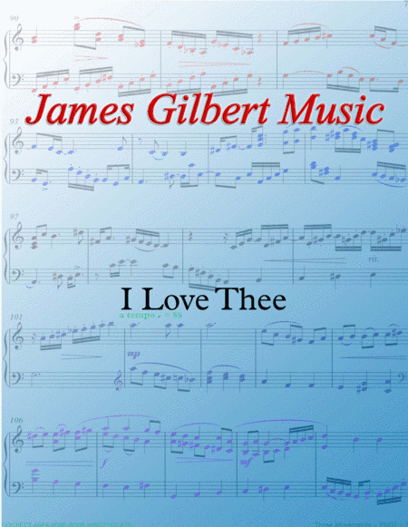 I Love Thee (arr. James Gilbert)