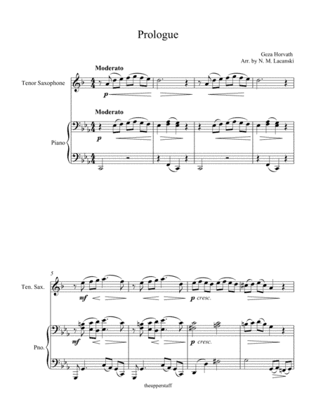 Prologue (arr. Nick Lacanski)