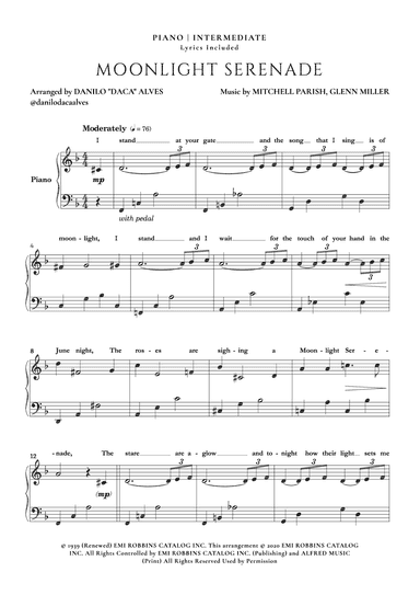 Moonlight Serenade (arr. Danilo "Daca" Alves)