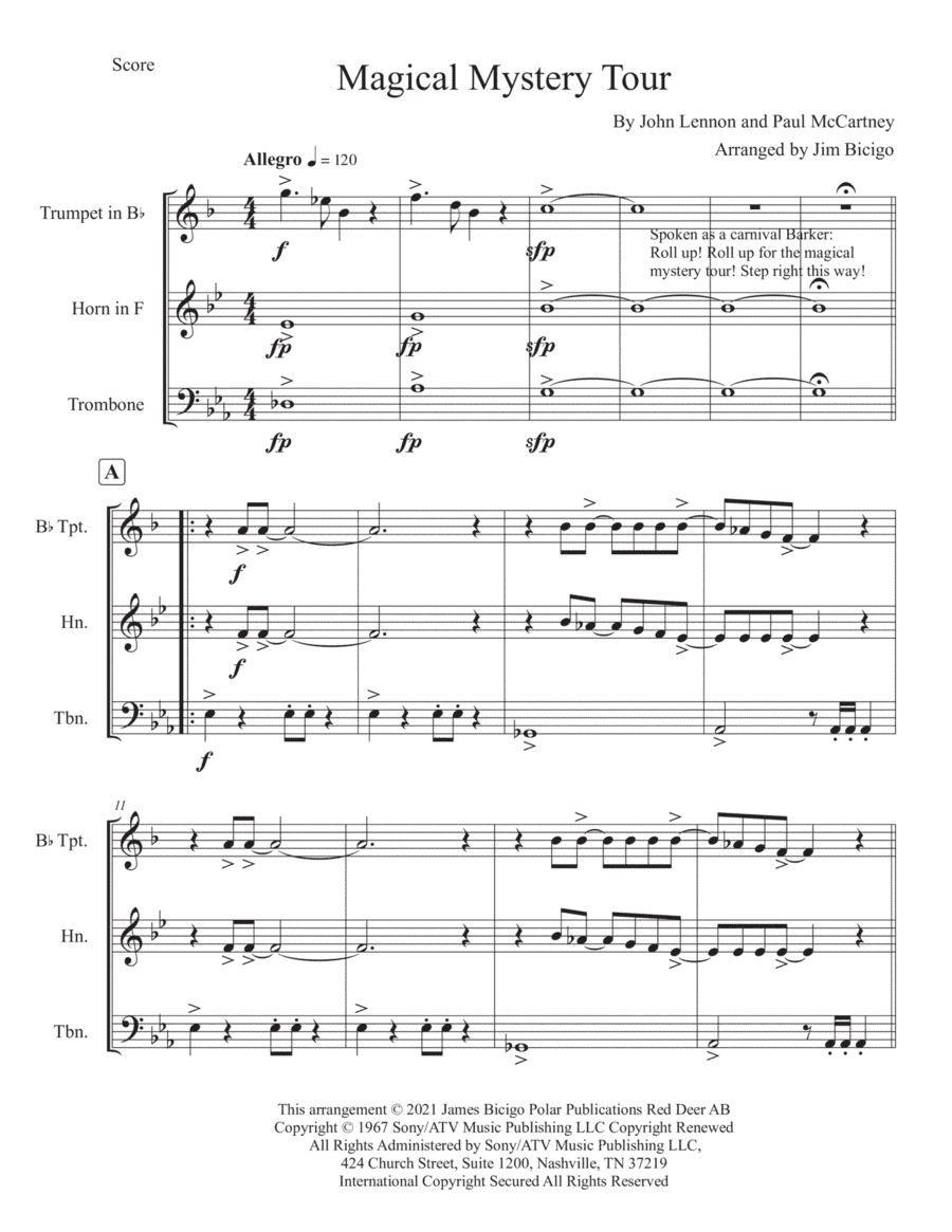 Magical Mystery Tour (arr. Jim Bicigo)