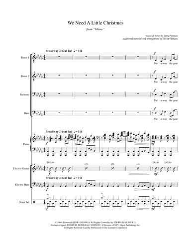 We Need A Little Christmas (arr. David Maddux)