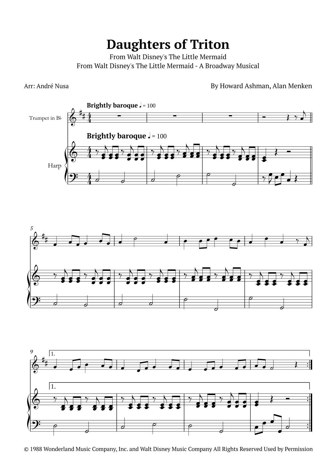 Daughters Of Triton (arr. André Nusa)