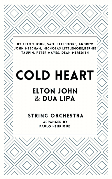 Cold Heart (pnau Remix) (arr. Paulo Henrique)
