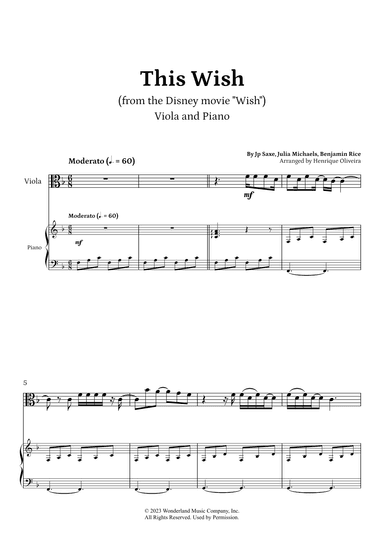 This Wish (arr. Henrique Oliveira)