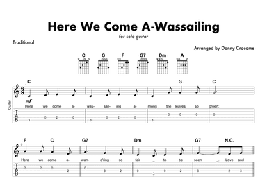 Here We Come A Wassailing (arr. Danny Crocome)